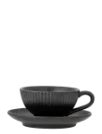 Bloomingville - Neri Cappuccino Cup W/Saucer - Kohvitassid - 200 ML