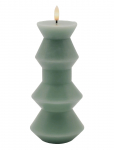 Sirius Home - Nordisk Skulptur, Sille Geometri &Oslash;9X20,5 Cm, Sandy Green - LED-k&uuml;&uuml;nlad - ONE SIZE