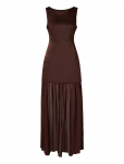 Malina - Karla Dropped Waist Chiffon Maxi Dress - Maksikleidid - 40