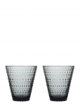 Iittala - Kastehelmi Tumbler 30Cl Grey 2Pc - Joogiklaasid - 30 CL