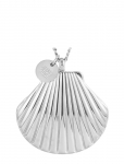 Bud To Rose - Marbella Shell Long Necklace Silver - Kett-kaelakeed - ONE SIZE