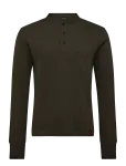 G-Star - Shrunken Slim Rib Henley L\S - Pikkade varrukatega kootud polos&auml;rgid - M