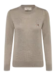 Maison Kitsune - Merinos R-Neck Pullover Fox Head Patch - Džemprid - XL
