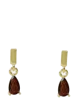 SN&Ouml; Of Sweden - Trinity Drop Pin Ear  G/Brown - Onesize - Needid - ONE SIZE