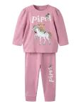 Name It - Nmfsiri Pippi Ls Nightset Sky - Pidžaamakomplektid - 92
