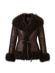 OW Collection - Idun Faux Fur Jacket - Kunstkarusnahk - XS