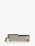 Jonathan Adler - Op Art Rectangle Tray - Dekoratiivsed vaagnad - 17.78X12.1X2.54CM
