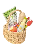 Tender Leaf - Wicker Shopping Basket - M&auml;ngupoed ja tarvikud - ONE SIZE
