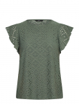 Vero Moda - Vmtassa Sl Frill Top Noos - L&uuml;hikeste varrukatega - XL