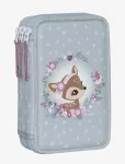 Beckmann Norway - Three Section Pencil Case W/Content, Forest Deer Dusty Mint - Pinalid - ONE SIZE