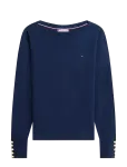 Tommy Hilfiger - Co Jersey Fine Gg Boat-Nk Ls Swt - Džemprid - XL