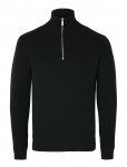 Selected - Slmdane Ls Knit Structure Half Zip Noos - Poolpika lukuga džemprid - XXL