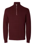 Selected - Slmdane Ls Knit Structure Half Zip Noos - Poolpika lukuga džemprid - L