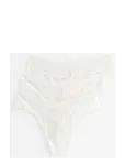 Lindex - 3-Pack Thong In Lace - Stringid - XS