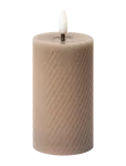 C'est Bon - Swirled Led Pillar Candle - LED-k&uuml;&uuml;nlad - H10CM