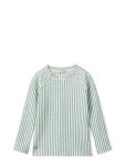 Liewood - Noah Seersucker Longsleeve Swim Tee - Ujumistopid - 86