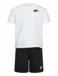 Nike - Nkn Club Lbr Knit Short Set - Komplektid l&uuml;hikeste varrukatega T-s&auml;rgiga - 116/122