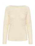 Cream - Cringe Lace Blouse - Pikkade varrukatega - XL