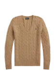 Polo Ralph Lauren - Cable-Knit Wool-Cashmere V-Neck Sweater - Džemprid - M