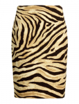 Lauren Ralph Lauren - Zebra-Print Linen-Cotton Pencil Skirt - L&uuml;hikesed seelikud - 34