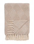 House Nordic - Yva - Plaid, Taupe, 130X180 Cm - Tekid ja pleedid - 130X180CM