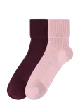 Lindex - 2-Pack Ribbed Socks In Merino Wool Blend - Tavalised sokid - 40/42