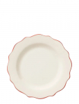 Anna + Nina - Carmine Scalloped Breakfast Plate - V&auml;ikesed taldrikud - &Oslash; 21.5 CM