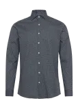 Lindbergh - Aop Cotton Superflex Shirt L/S - &Auml;ris&auml;rgid - S