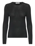 Selected - Slfnaja Tight Ls Knit O-Neck - Džemprid - XS