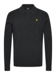 Lyle & Scott - Lambswool Blend Rugby Jumper - Pikkade varrukatega kootud polos&auml;rgid - XXL
