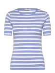 Gant - Striped Ribbed Ss T-Shirt - L&uuml;hikeste varrukatega - XXL