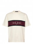 Fred Perry - Embroidered Panel Tee - L&uuml;hikeste varrukatega - L