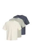 Jack & Jones - Jormontauk Back Graphic Tee Ss 3Pk Mp - L&uuml;hikeste varrukatega - M
