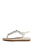 FitFlop - Gracie Ultra-Jewel Leather T-Bar Sandals - Madalad sandaalid - 39
