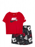 Nike - Nkb B Nsw Itz Aop Short Set - Komplektid l&uuml;hikeste varrukatega T-s&auml;rgiga - 92