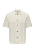 ONLY & SONS - Onsmoon Ss Structure Shirt Noos - L&uuml;hikeste varrukatega kootud polos&auml;rgid - XXL