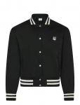 Maison Kitsune - Teddy Blouson In Cotton With Grey Fox Head - Bomber-jakid - XS