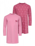 Kids Only - Kmgrila 2-P Ls Nightwear Dress Jrs - &Ouml;&ouml;s&auml;rgid - 92