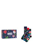 Happy Socks - 3-Pack Holiday Ornaments Socks Gift Set - Tavalised sokid - 41-46