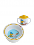 R&auml;tt Start - Bamse, Bowl And Cup, White/Blue - &Otilde;htus&ouml;&ouml;gikomplektid - ONE SIZE