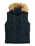 Superdry - Vintage Everest Faux Fur Gilet - Polsterdatud vestid - XL