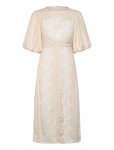 Malina - Rudy Embroidered Linen Midi Dress - P&otilde;lveni ja midi - XS