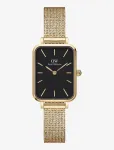 Daniel Wellington - Quadro 20X26 Pressed Evergold G Black - Analoogkellad - 20X26MM