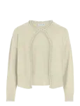 Vila - Vizafina L/S O-Neck Pearl Knit Cardi/1 - Kardiganid - XL