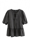 Lindex - Blouse Henrietta - L&uuml;hikeste varrukatega - M