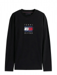 Tommy Hilfiger - Linear Flag Graphic Ls Tee - Pikkade varrukatega - XL