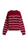 Tommy Jeans - Tjw Badge Stripe Fluffy Sweater - Džemprid - XL