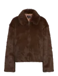 Bardot - Sylvie Zip Faux Fur Jacket - Kunstkarusnahk - 34