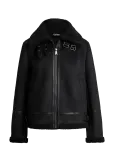 Lauren Ralph Lauren - Buckle-Trim Faux-Suede Jacket - Bomber-jakid - XL
