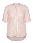 Coster Copenhagen - Transparent Shirt With Flowers - L&uuml;hikeste varrukatega - 42